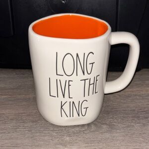 Rae Dunn Mug- Disney Lion King Villain- Scar White and Orange Design
